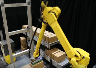 ประเทศจีน หุ่นยนต์แบบยืดหยุ่นอัตโนมัติ Palletizer ด้วย Palletizing โปรแกรมสามารถปรับได้ โรงงาน